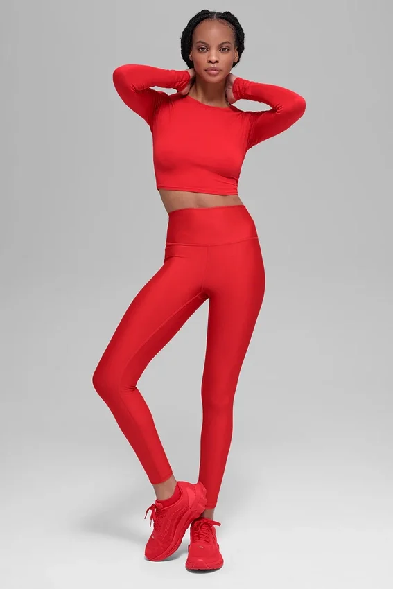 High-Waist Airlift Legging 7/8 - Rojo brillante