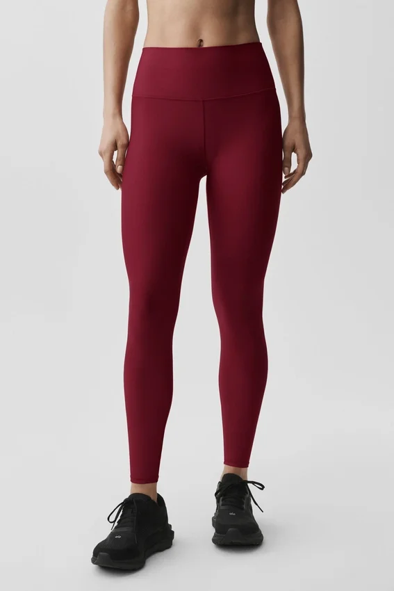 High-Waist Airlift Legging 7/8 - Rojo Romance de Verano