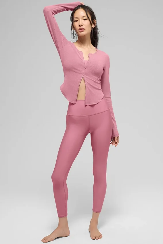 High-Waist Airlift Legging 7/8 - Rosa rosa silvestre