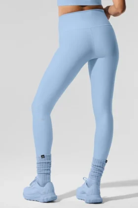 High-Waist Airlift Legging – Azul concha