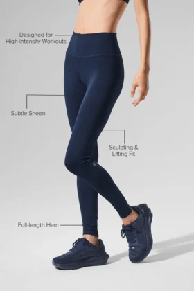 High-Waist Airlift Legging – Azul marino