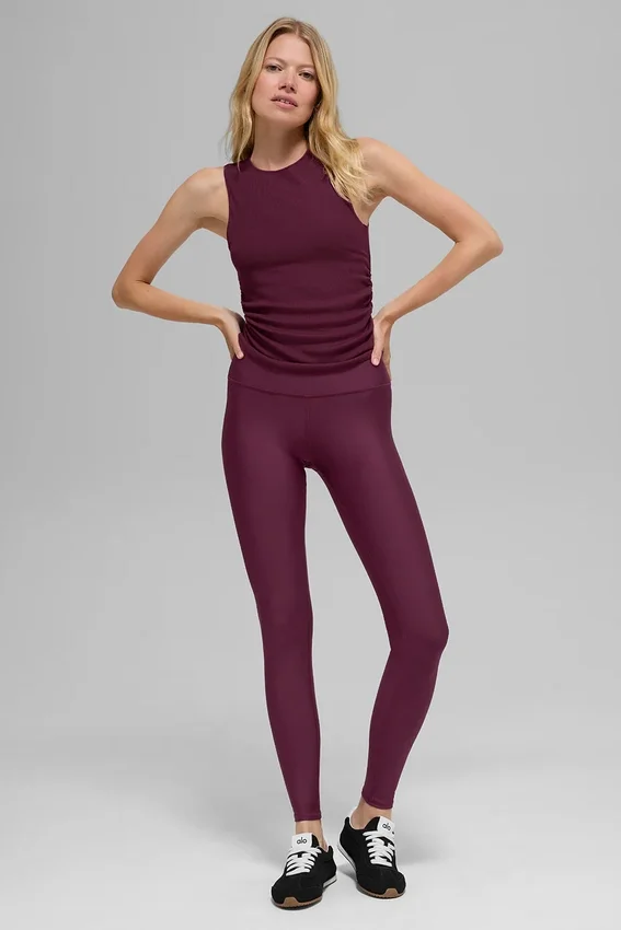 High-Waist Airlift Legging - Burdeos