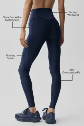 High-Waist Airlift Legging de primera calidad – Azul marino