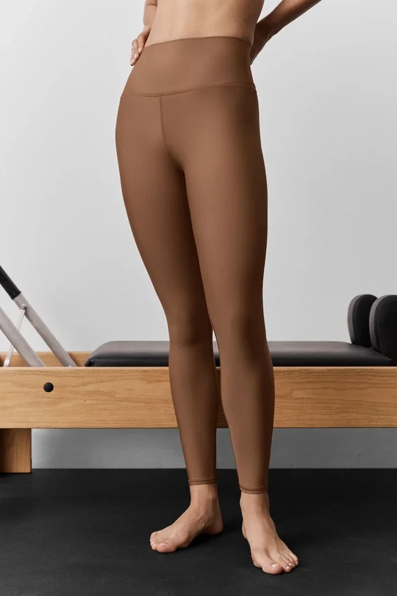 High-Waist Airlift Legging - Marrón bronceado