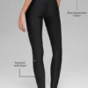 High-Waist Airlift Legging - Negro/Blanco