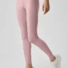 High-Waist Airlift Legging - Rosa vintage/Blanco
