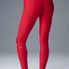 High-Waist Airlift Leggings de largo 7/8 — Rojo intenso
