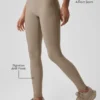 High-Waist Airlift Leggings - Gravel
