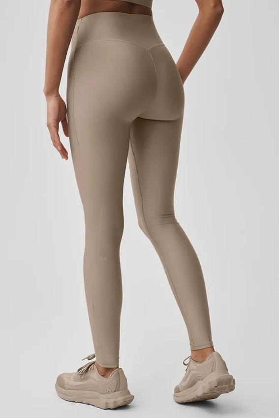 High-Waist Airlift Leggings - Gravel