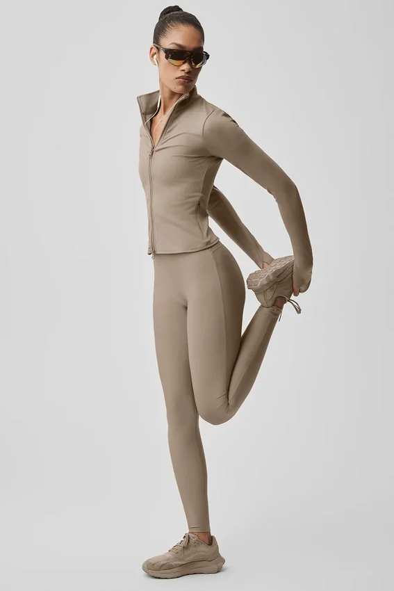High-Waist Airlift Leggings - Gravel