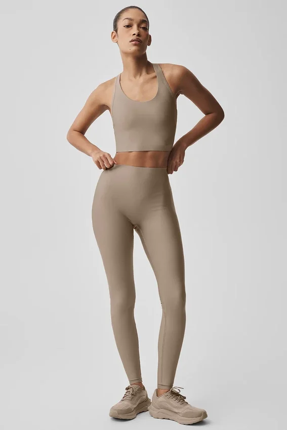 High-Waist Airlift Leggings - Gravel