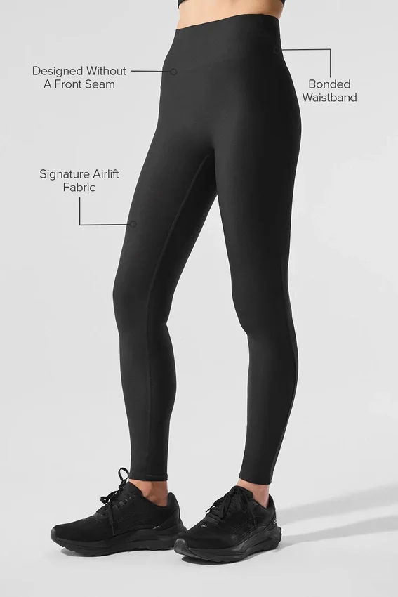 High-Waist Airlift Leggings - Negro