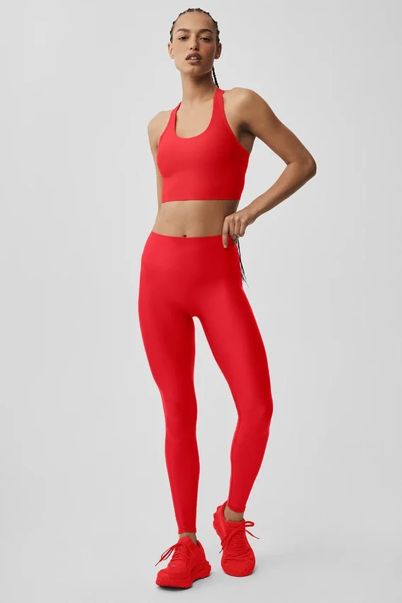 High-Waist Airlift Leggings - Rojo brillante