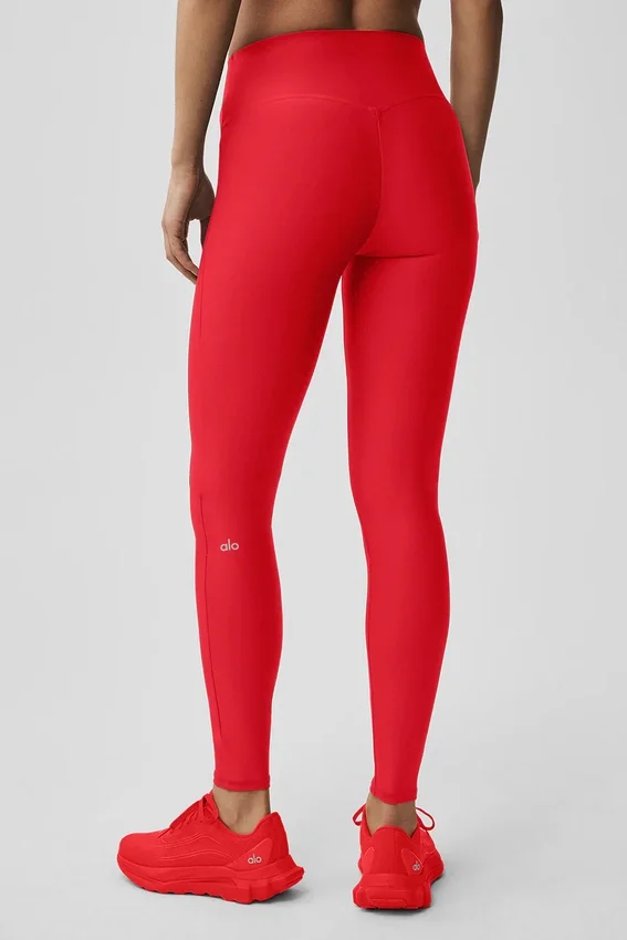 High-Waist Airlift Leggings - Rojo brillante