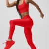 High-Waist Airlift Leggings - Rojo brillante
