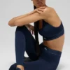 High-Waist Airlift Leggings «Suit Up» - Azul marino/Azul marino