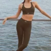High-Waist Airlift Leggings «Suit Up» - Espresso