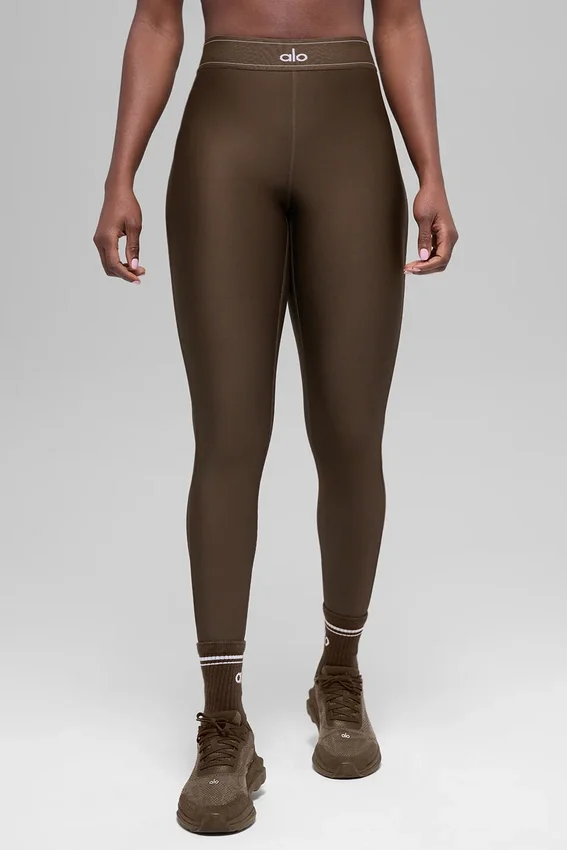 High-Waist Airlift Leggings «Suit Up» - Espresso