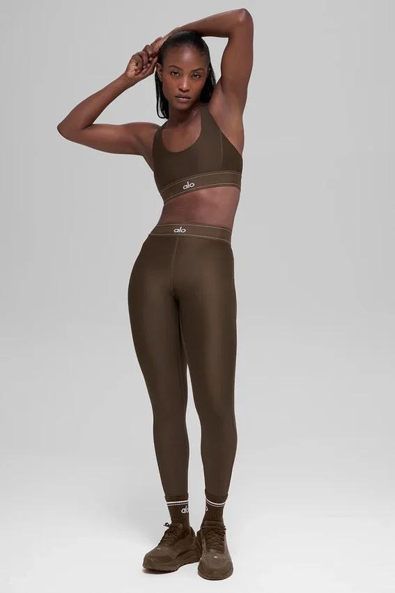 High-Waist Airlift Leggings «Suit Up» - Espresso