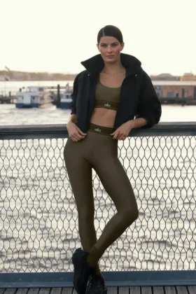 High-Waist Airlift Leggings «Suit Up» - Árbol de olivo/Árbol de olivo