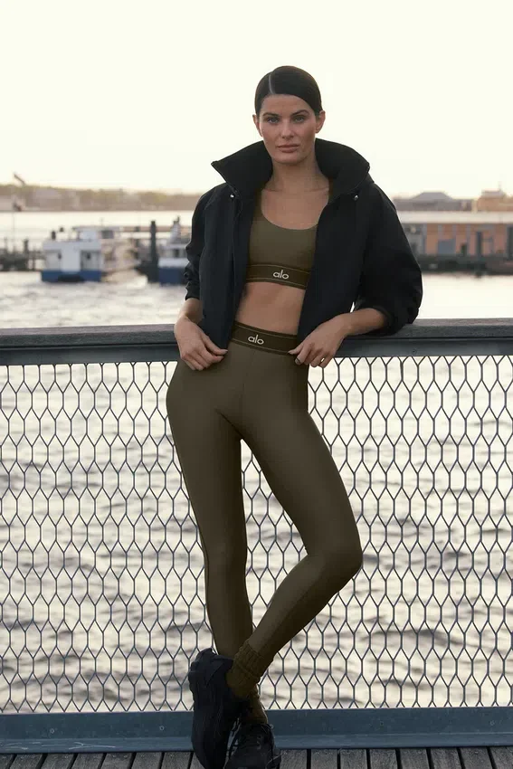High-Waist Airlift Leggings «Suit Up» - Árbol de olivo/Árbol de olivo