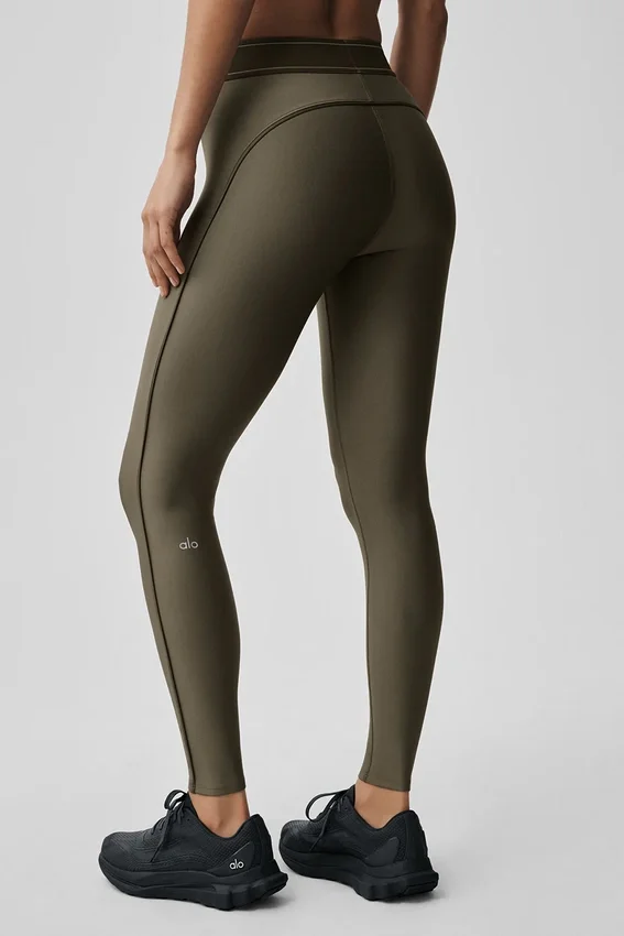 High-Waist Airlift Leggings «Suit Up» - Árbol de olivo/Árbol de olivo