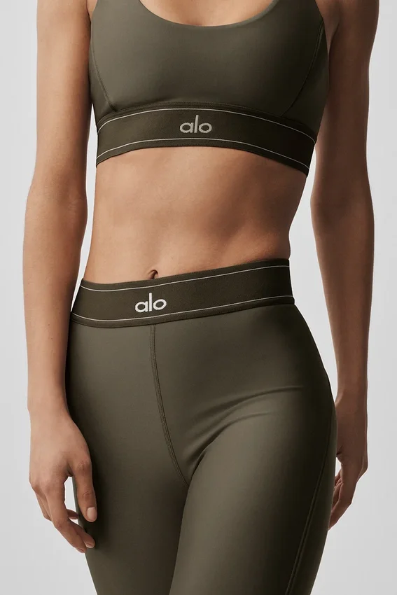 High-Waist Airlift Leggings «Suit Up» - Árbol de olivo/Árbol de olivo