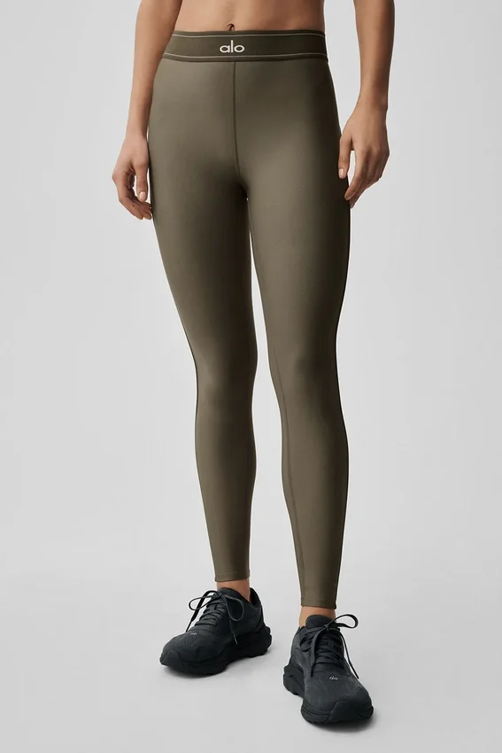 High-Waist Airlift Leggings «Suit Up» - Árbol de olivo/Árbol de olivo