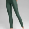 High-Waist Airlift Leggings — Verde trébol/Blanco