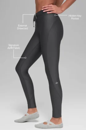 High-Waist Airlift Light Speed Leggings – Antracita