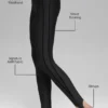 High-Waist Airlift Love Language Leggings - Negro