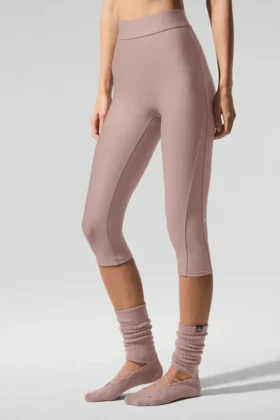 High-Waist Airlift Mesh Just Right – Taupe