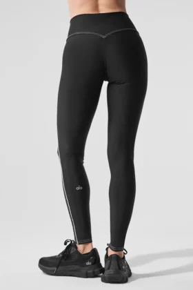 High-Waist Airlift Redefine Legging – Negro/Blanco