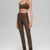 High-Waist Airlift Winter Warm Leggings - Espresso