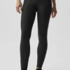 High-Waist Airlift Winter Warm Leggings - Negro