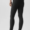 High-Waist Airlift Winter Warm Leggings - Negro