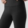 High-Waist Airlift Winter Warm Leggings - Negro