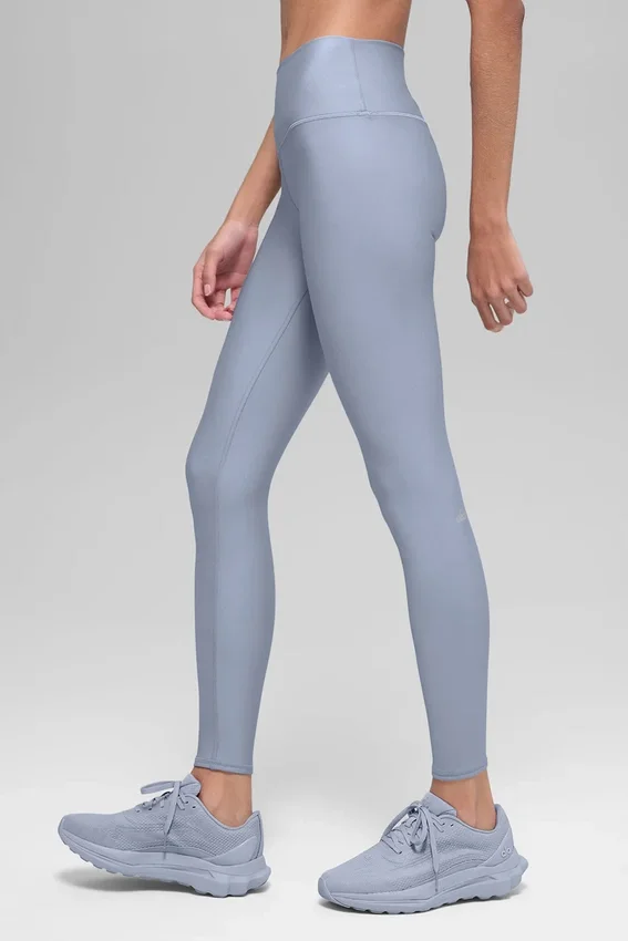 High-Waist Airlift Winter Warm Leggings - Winter Frost