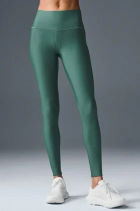High-Waist Airlift Winter Warm Leggings - Winter Ivy