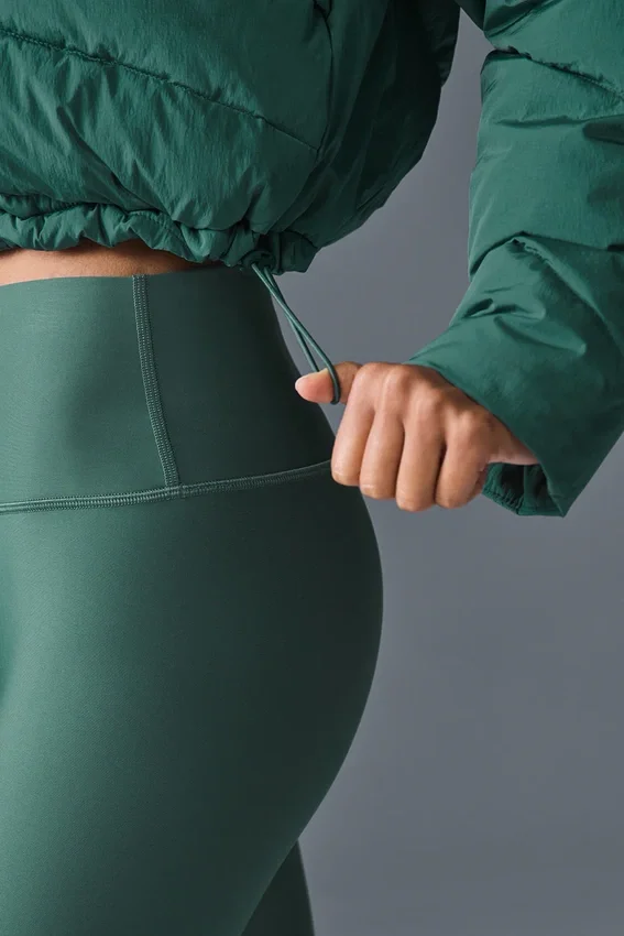 High-Waist Airlift Winter Warm Leggings - Winter Ivy
