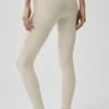 High-Waist Alosoft 7/8 Highlight Legging - Gris avena jaspeado