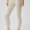 High-Waist Alosoft 7/8 Highlight Legging - Gris avena jaspeado