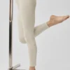 High-Waist Alosoft 7/8 Highlight Legging - Gris avena jaspeado