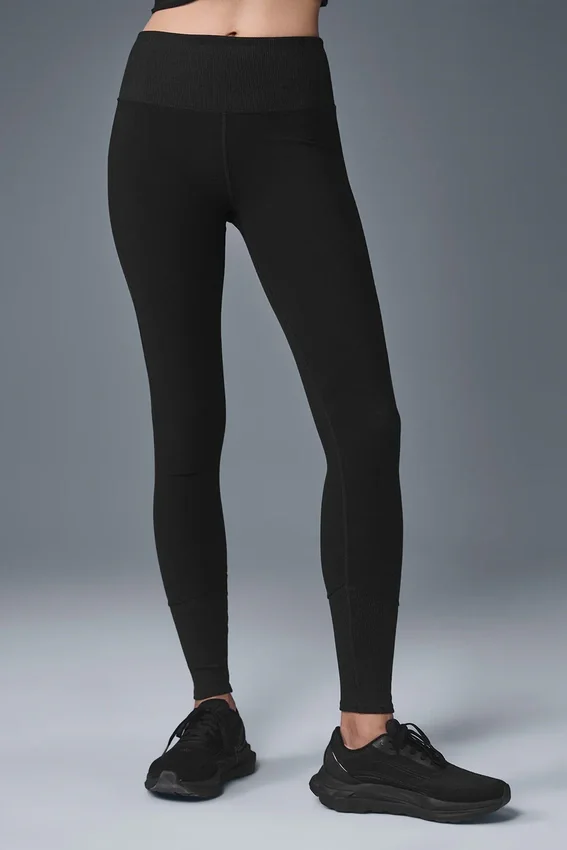 High-Waist Alosoft Legging - Negro