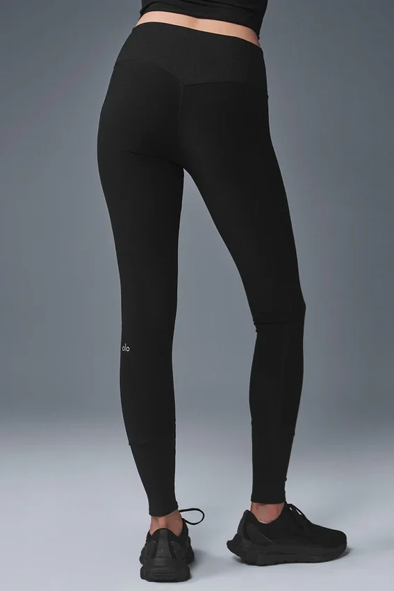 High-Waist Alosoft Legging - Negro