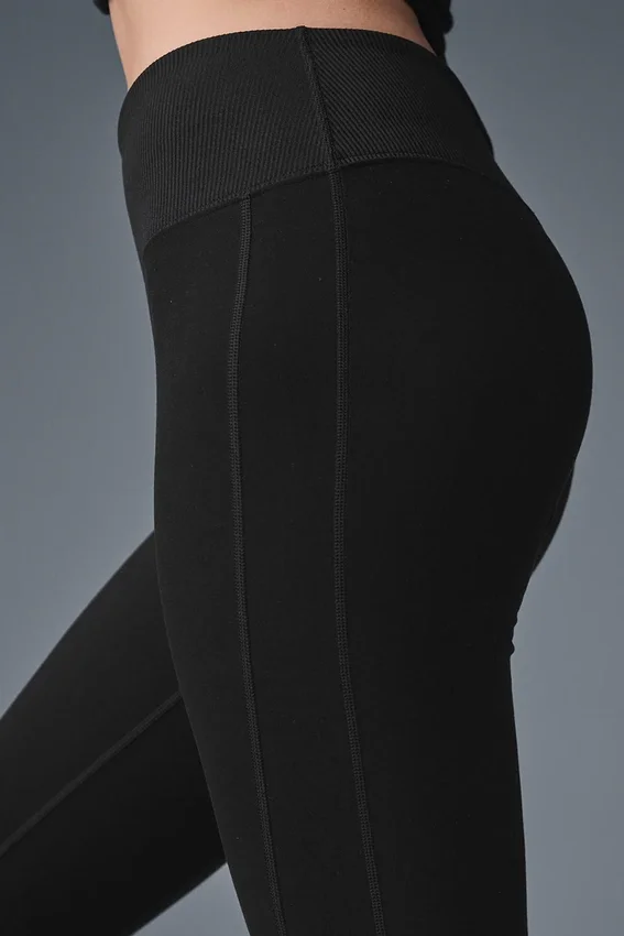 High-Waist Alosoft Legging - Negro
