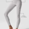 High-Waist Alosoft Sunray Legging lavado - Lavado gris cielo