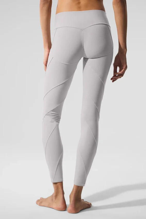 High-Waist Alosoft Sunray Legging lavado - Lavado gris cielo