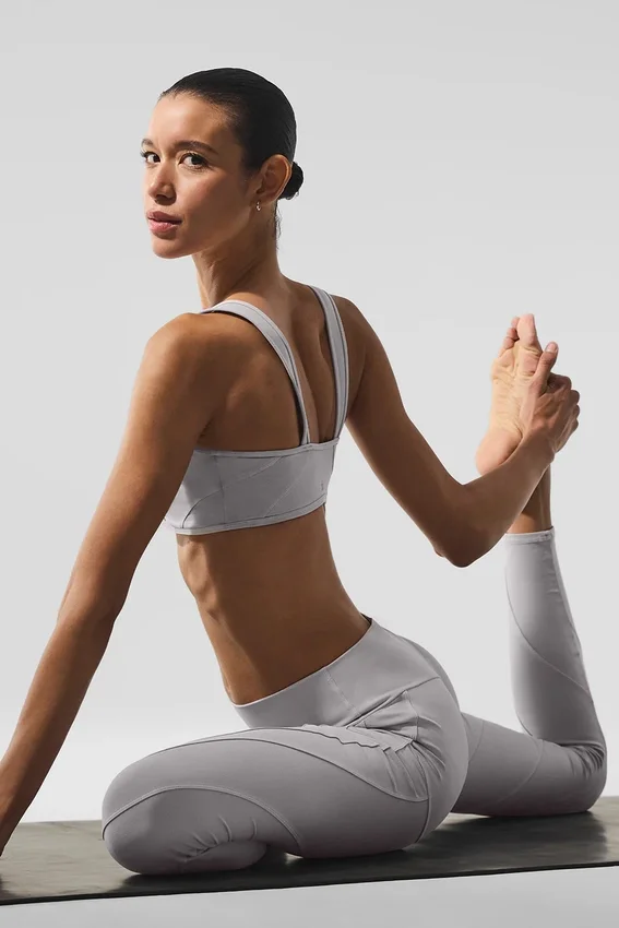 High-Waist Alosoft Sunray Legging lavado - Lavado gris cielo