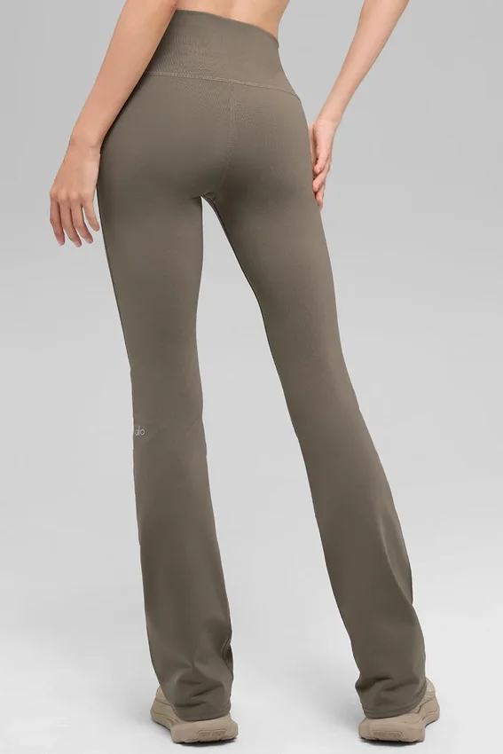 High-Waist Bootcut Legging Airbrush - Cacao claro